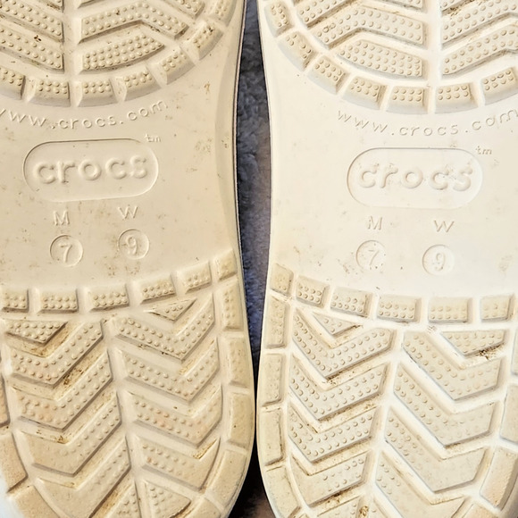 Crocs Crocband III White Rainbow Mid-Block Platform Slip-on Sandals Womens 9 - Picture 7 of 7